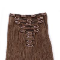 Double drawn remy human hair clip in extensions YJ002